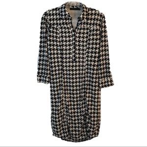 THE LIMITED  Retro Black White Houndstooth Dress